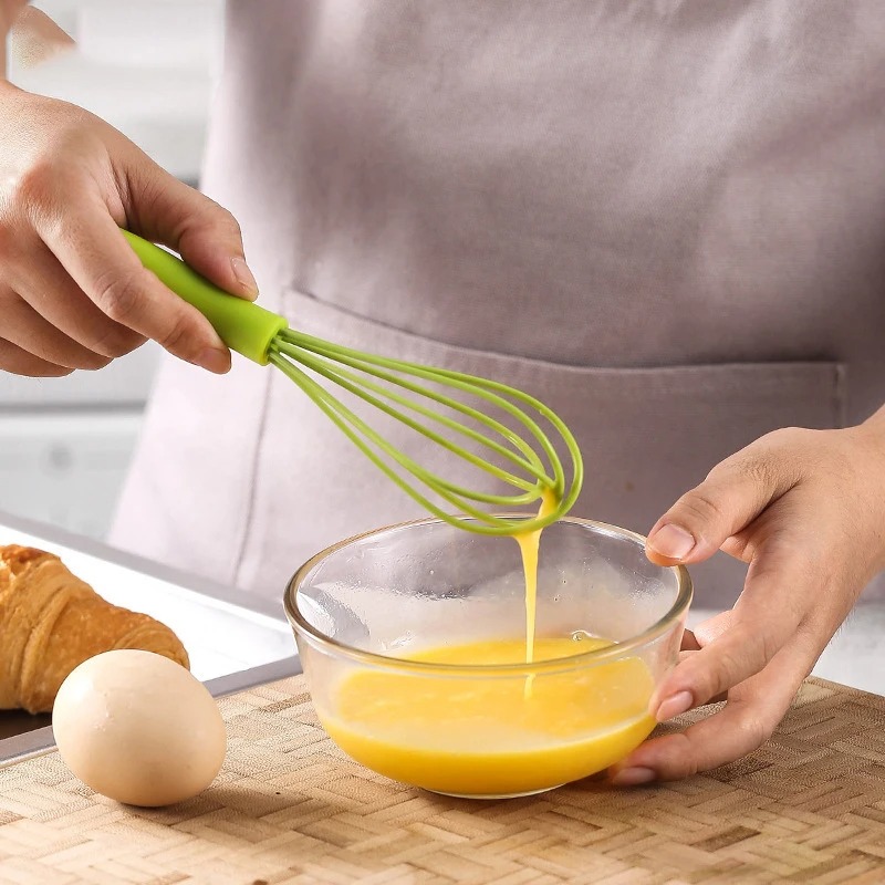 Kitchen Baking Blender - ミニ子供用シリコン製卵ビーター 家庭用 手動クリーム ハイビューティー エッグブレンダー キッチンベーキングツール