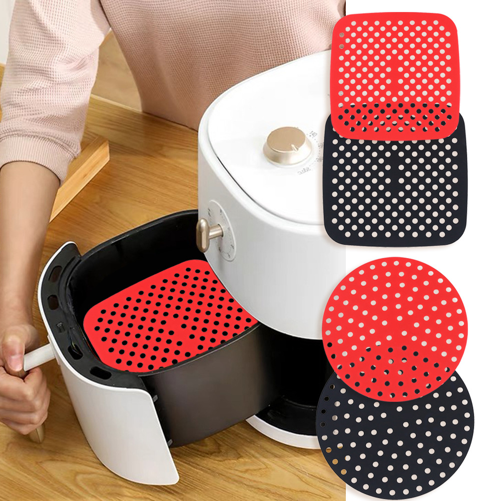 Kitchen Accessories For Baking - 高品質エアフライヤーシリコンマットキッチンアクセサリーテフロン加工ベーキングマットペストリーツールアクセサリー耐熱皿オイルマット