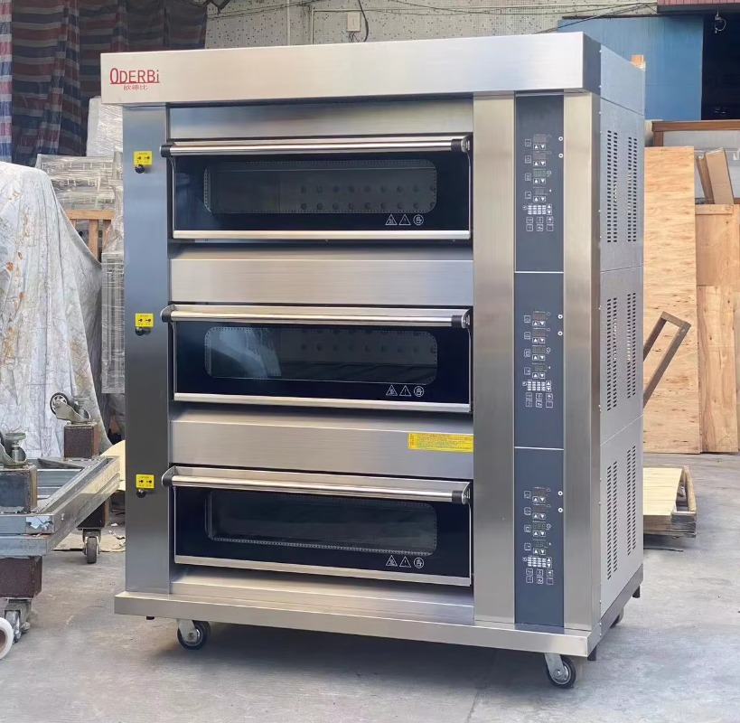 Commercial Kitchen Baking Oven - 業務用カスタマイズ3段6トレイガスオーブン ピザ・パン・ケーキ焼きオーブン ケータリング厨房機器向け
