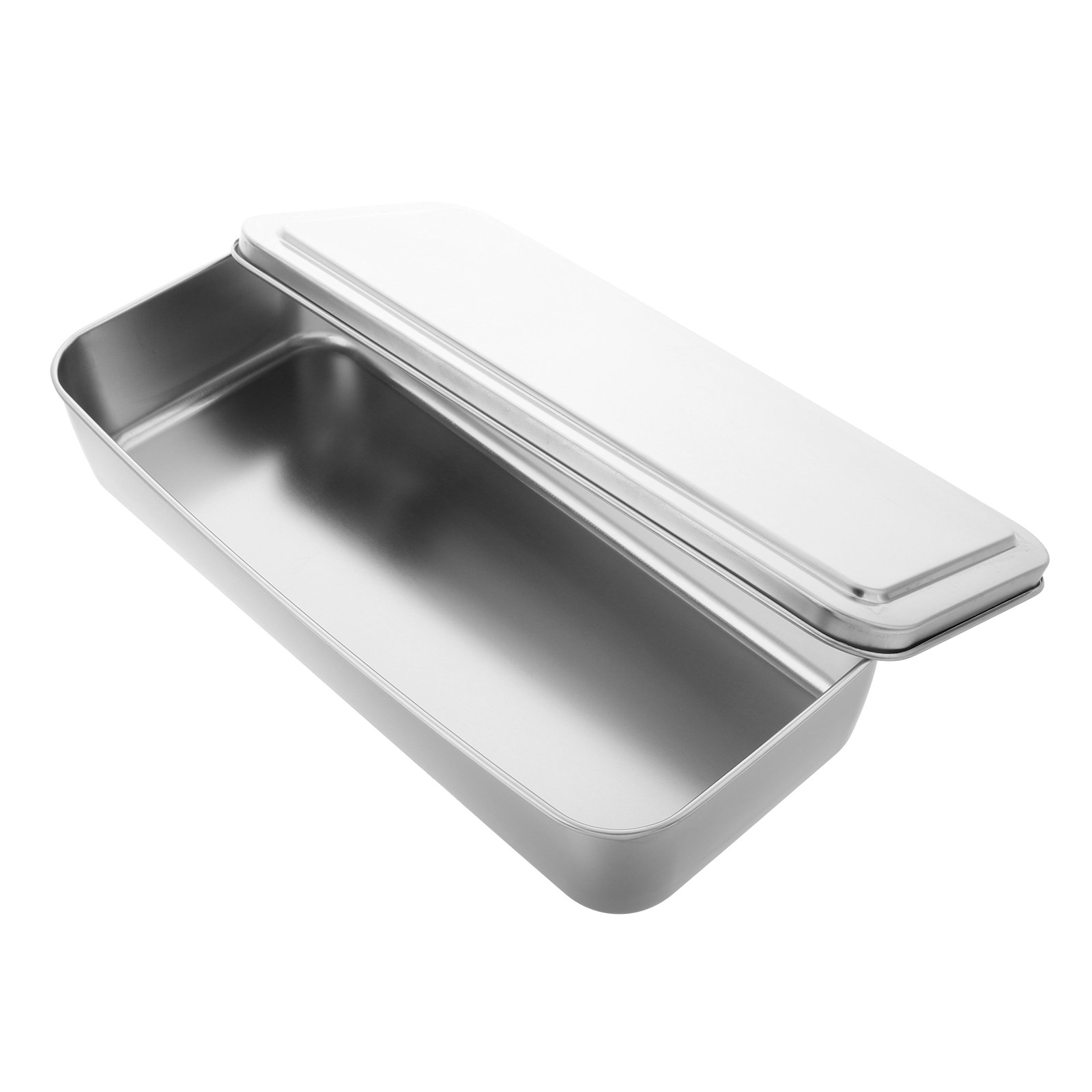 Kitchen Baking Pan Storage - 頑丈なステンレス製長方形ベーキングパン（蓋付き）ティラミス、チーズケーキ、ブラウニーの保存・運搬用キッチン用品