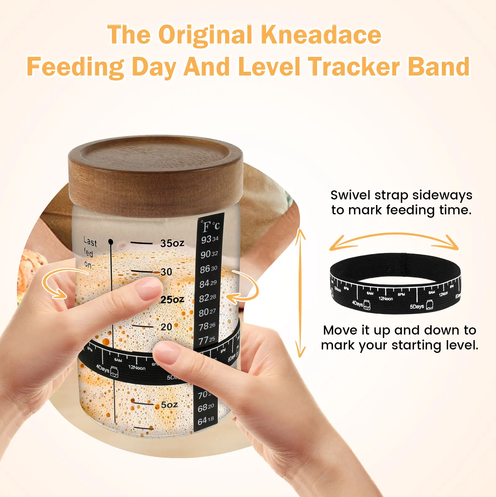 サワー種酵母スターターキット 1000ml 生地発酵容器 広 - Kitchen Baking Soda のレビューと価格
