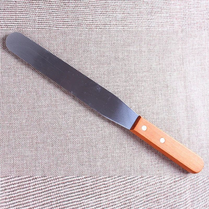 6/8/10/12インチケーキへら高品質ステンレス鋼木製ハン - Offset Spatula Set のレビューと価格