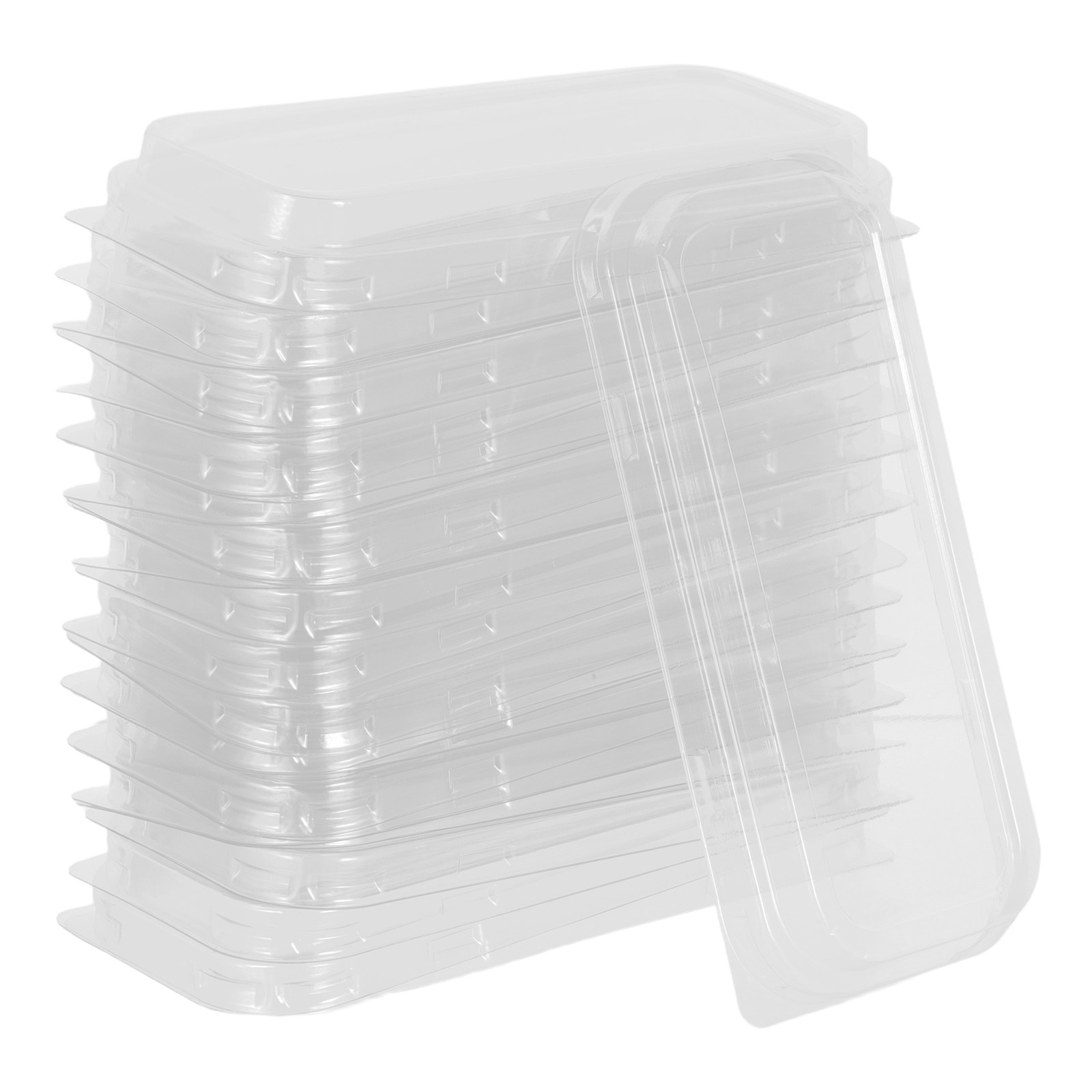 50個入り プラスチック製パン蓋 - 透明な長方形ケーキパン - Kitchen Baking Pan のレビューと価格