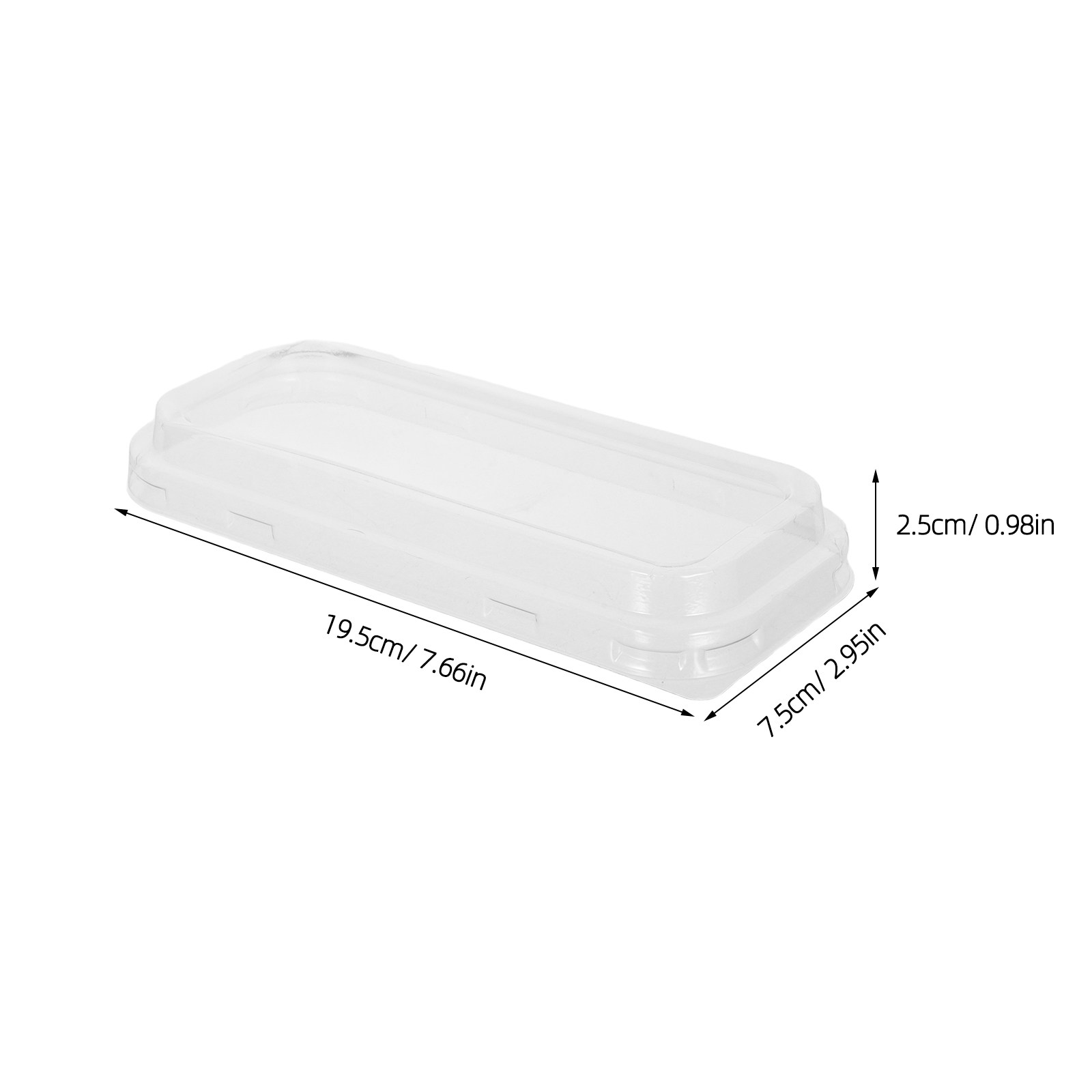 50個入り プラスチック製パン蓋 - 透明な長方形ケーキパン - Kitchen Baking Pan のレビューと価格
