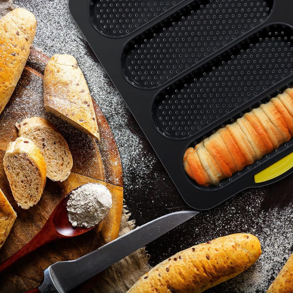 プロフェッショナルシリコン製ベーキングモールドセット ハンバ - Kitchen Essentials Baking Tray のレビューと価格