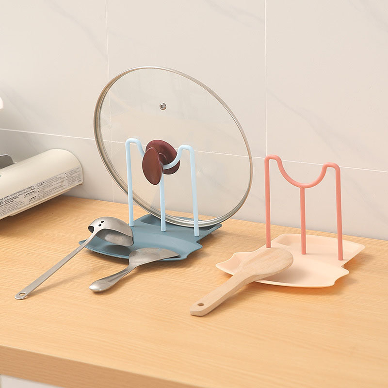 スプーンレストと鍋蓋ホルダー、取り外し可能な鍋蓋ラック、棚ス - Kitchen Baking Pan Organizer のレビューと価格