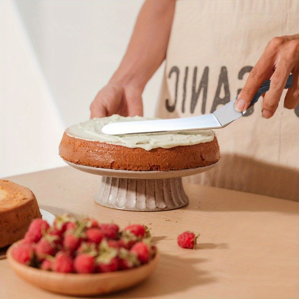 アイシングスパチュラ角度付きステンレス鋼パレットナイフ湾曲し - Offset Spatula Set のレビューと価格