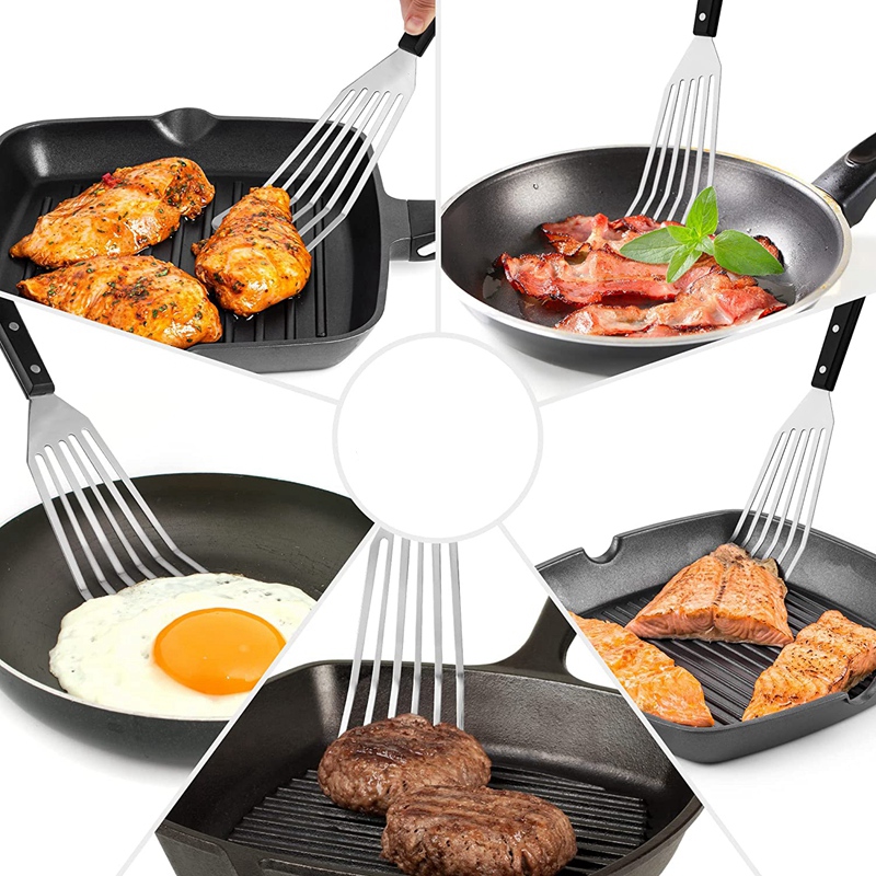 12.4インチの魚用スパチュラ - スロープヘッドデザインの - Offset Spatula Set のレビューと価格