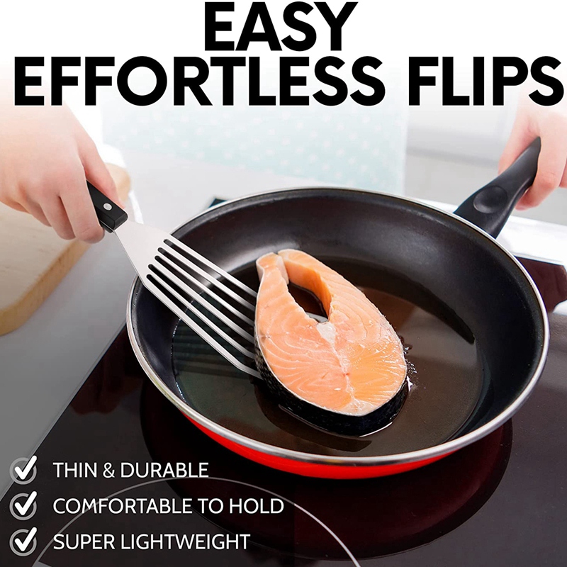 12.4インチの魚用スパチュラ - スロープヘッドデザインの - Offset Spatula Set のレビューと価格