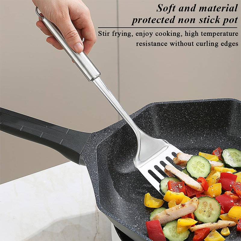 ステンレス製ターナー ロングハンドル スロット付きシャベル  - Offset Spatula Set のレビューと価格