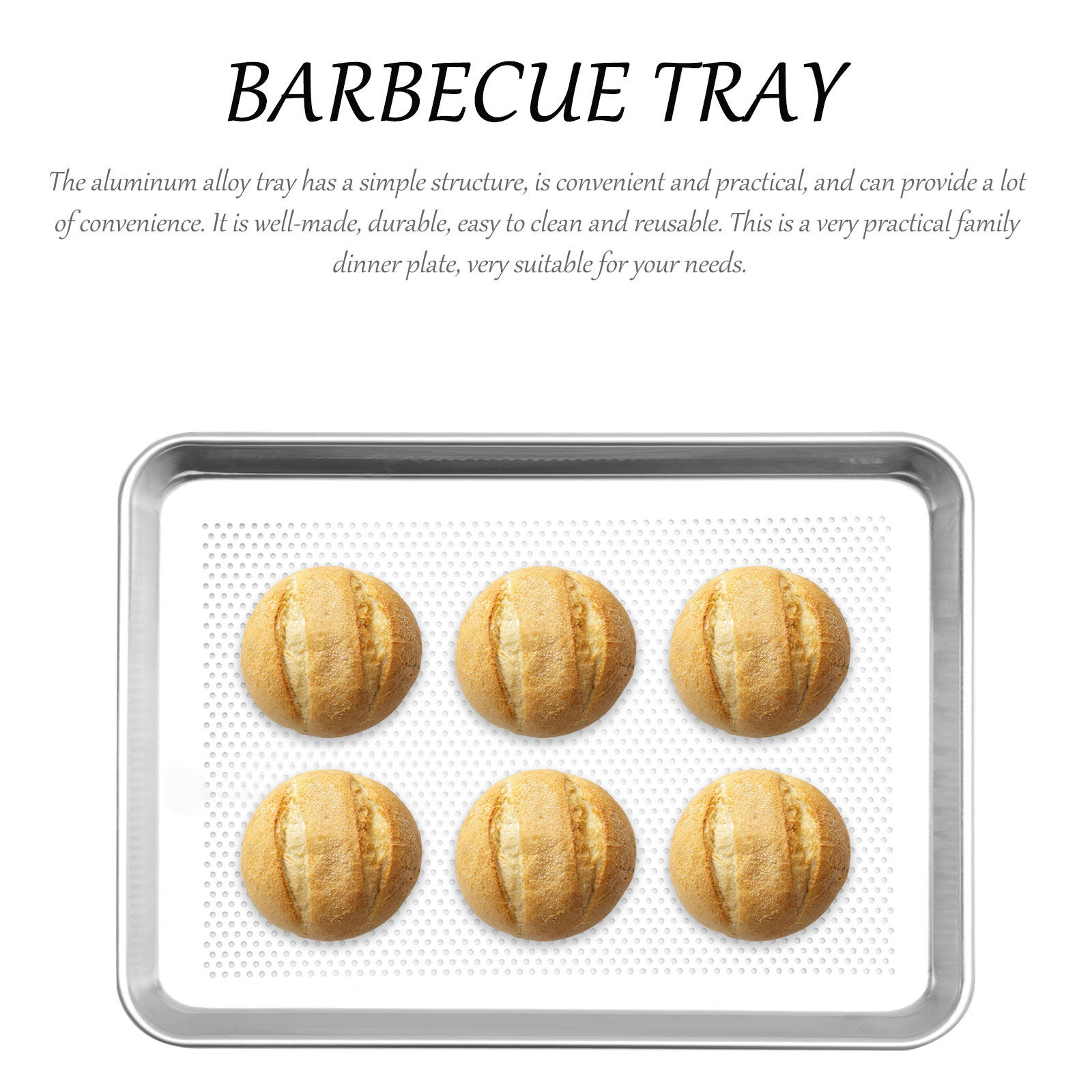 1個入り 防錆アルミ合金製ベーキングトレイ 多用途グリル蒸し - Kitchen Essentials Baking Tray のレビューと価格