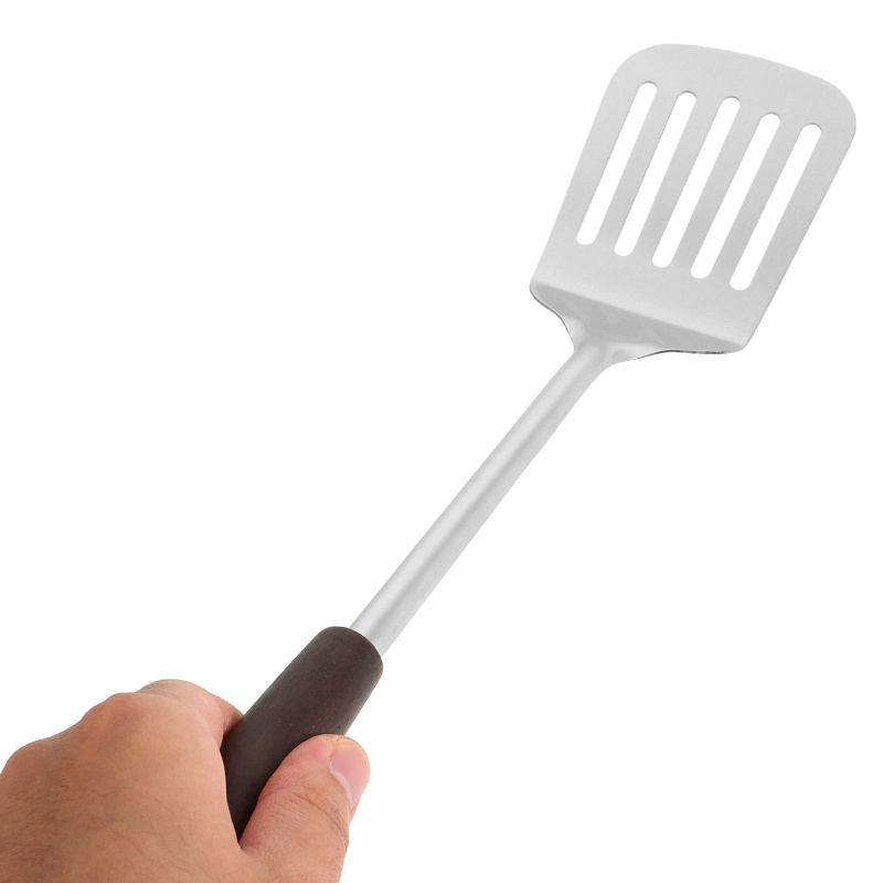 ステンレス製木製ハンドル付きキッチン用品セット、長柄スパチュ - Offset Spatula Set のレビューと価格