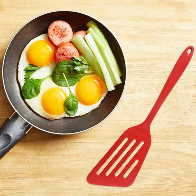 1個入り キッチン用ノンスティックシリコンスパチュラ 魚や卵 - Offset Spatula Set のレビューと価格