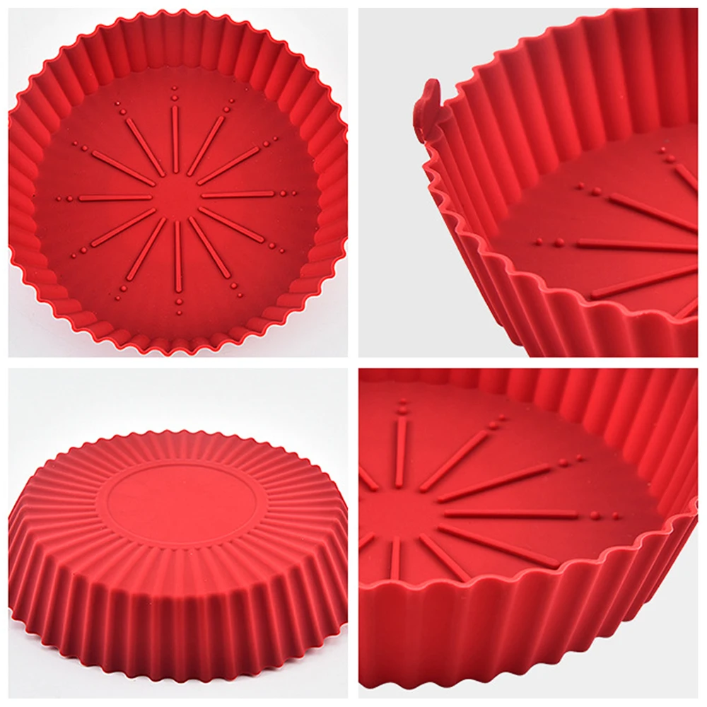 丸型エアフライヤーシリコンポット - オーブンベーキングトレ - Kitchen Essentials Baking Tray のレビューと価格