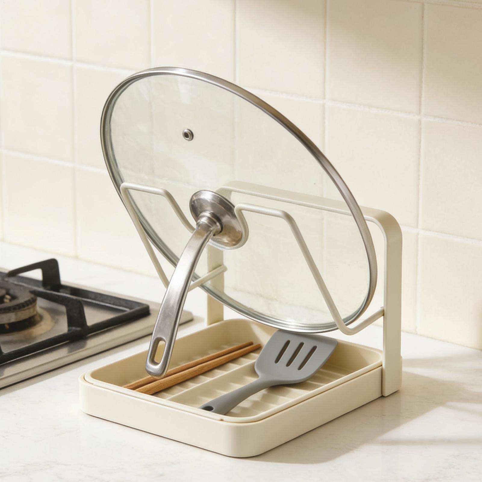 鍋蓋オーガナイザー 滑り止め キッチン収納スタンド 鍋蓋ラッ - Kitchen Baking Pan Organizer のレビューと価格
