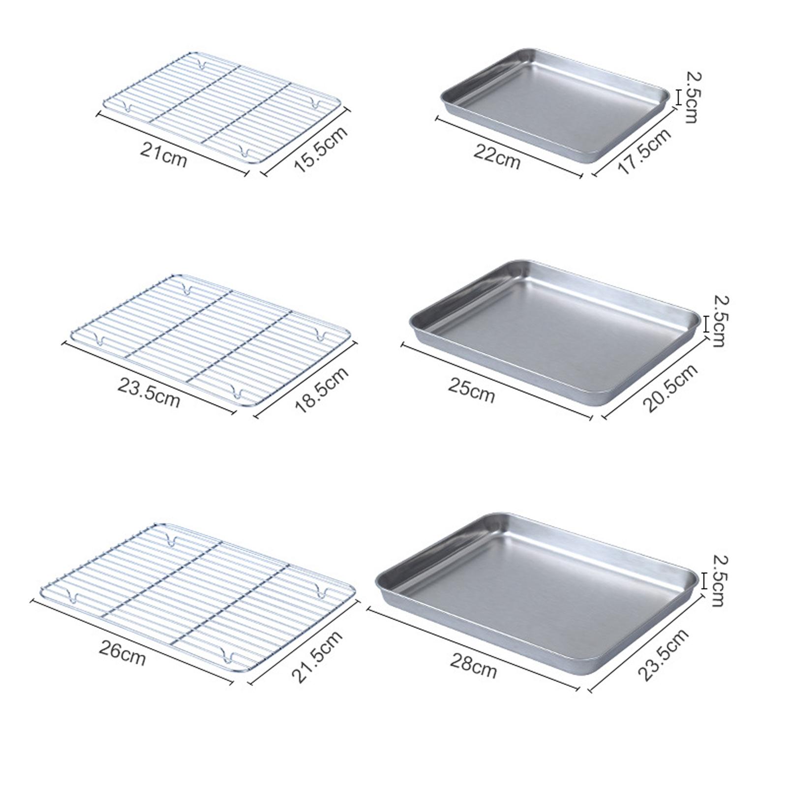 ワイヤーラック付きベーキングシートパン クッキー、肉、パン用 - Kitchen Baking Pan Storage のレビューと価格