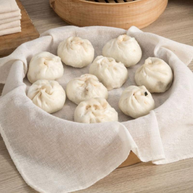 3 個ラウンド純綿蒸し布 40/60 センチメートルノンステ - Kitchen Accessories For Baking のレビューと価格