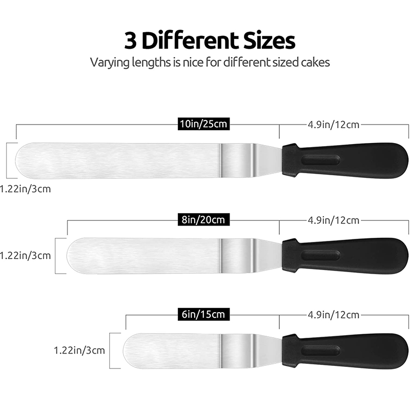LMETJMA ケーキオフセットスパチュラ ステンレス鋼アイ - Offset Spatula Set のレビューと価格