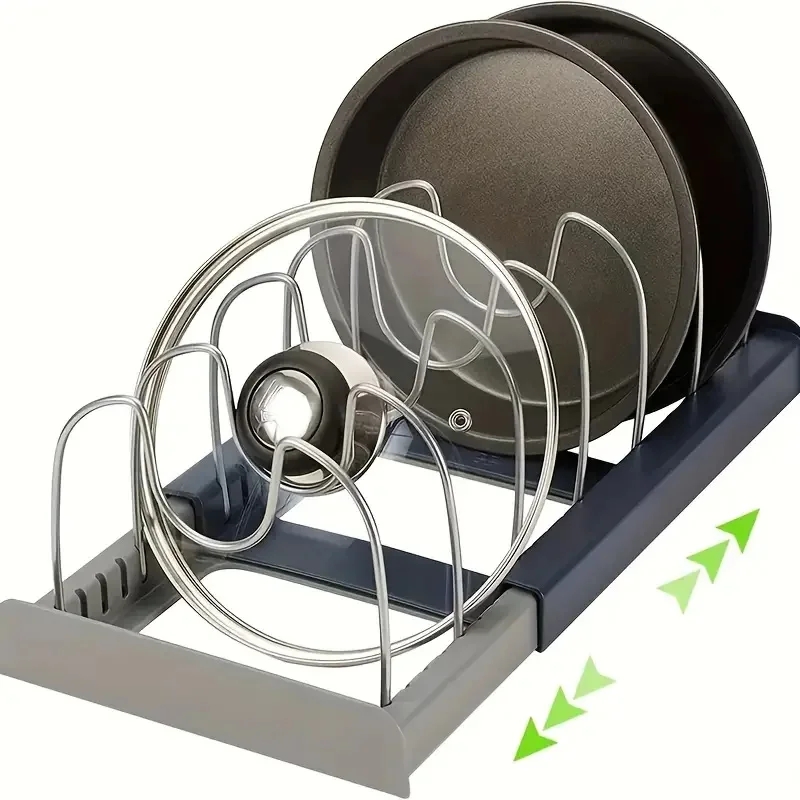 拡張可能なステンレス鋼の収納ラックキッチンキャビネットホルダ - Kitchen Baking Pan Organizer のレビューと価格