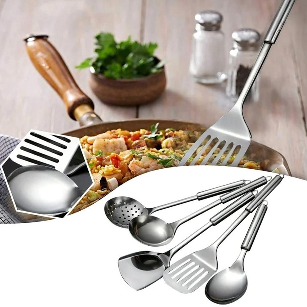 5個セット ステンレス製 実用的なスパチュラ キッチン用品セ - Offset Spatula Set のレビューと価格