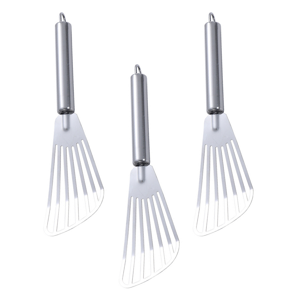 3 個ステンレス鋼スパチュラステーキフライ魚用スロット付きタ - Kitchen Baking Cooking のレビューと価格