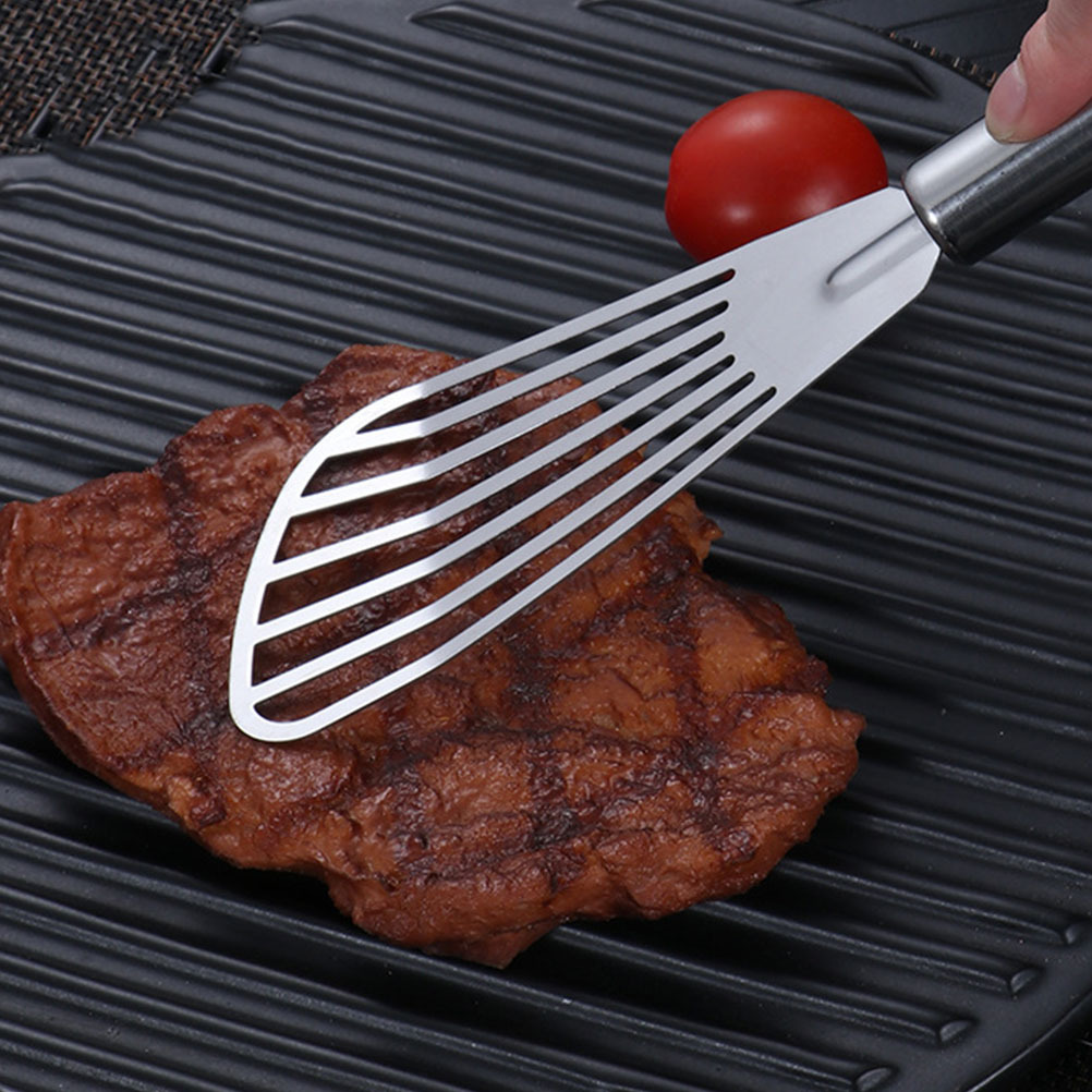 3 個ステンレス鋼スパチュラステーキフライ魚用スロット付きタ - Kitchen Baking Cooking のレビューと価格