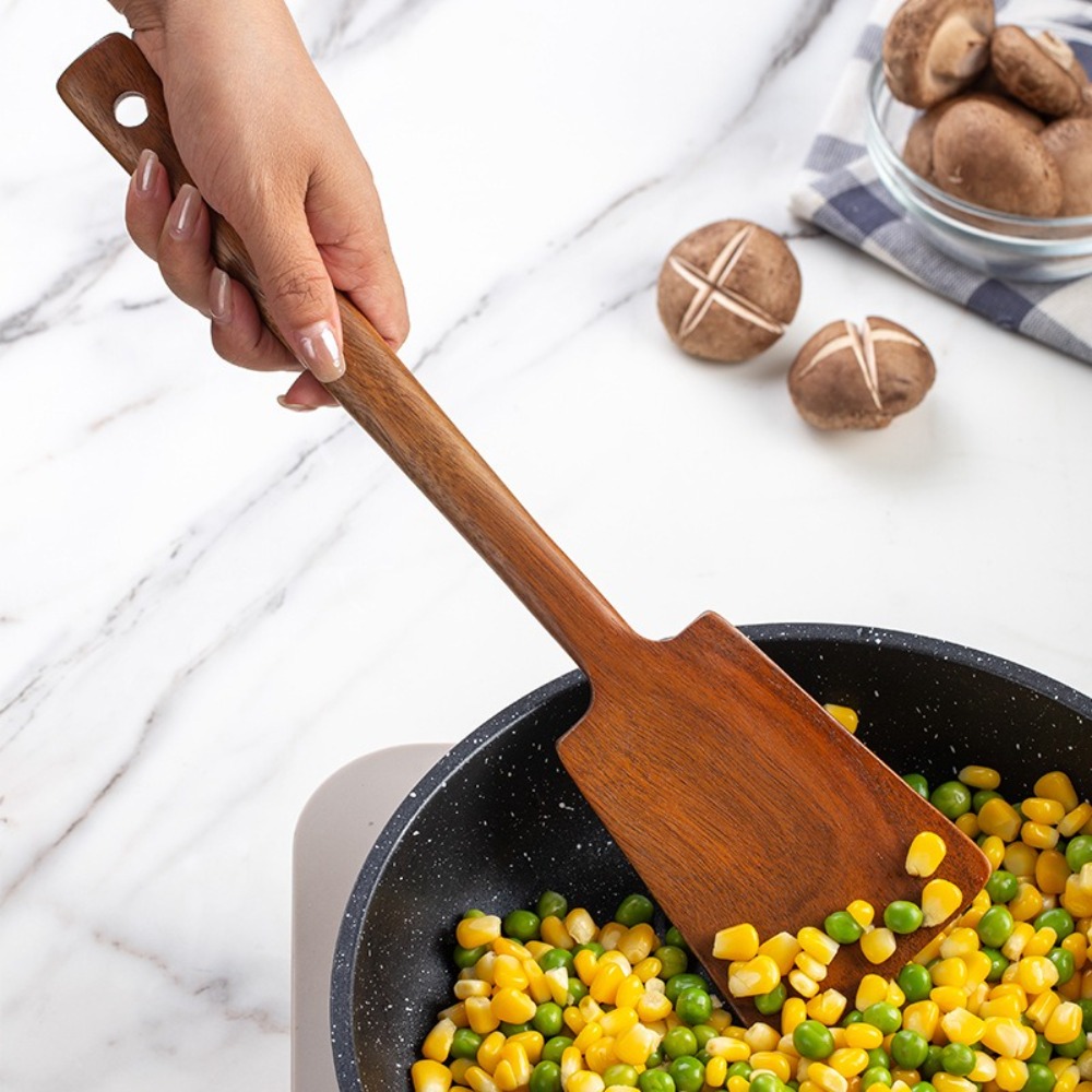 34 センチメートル木製調理ヘラターナーロングハンドルシャベ - Offset Spatula Set のレビューと価格