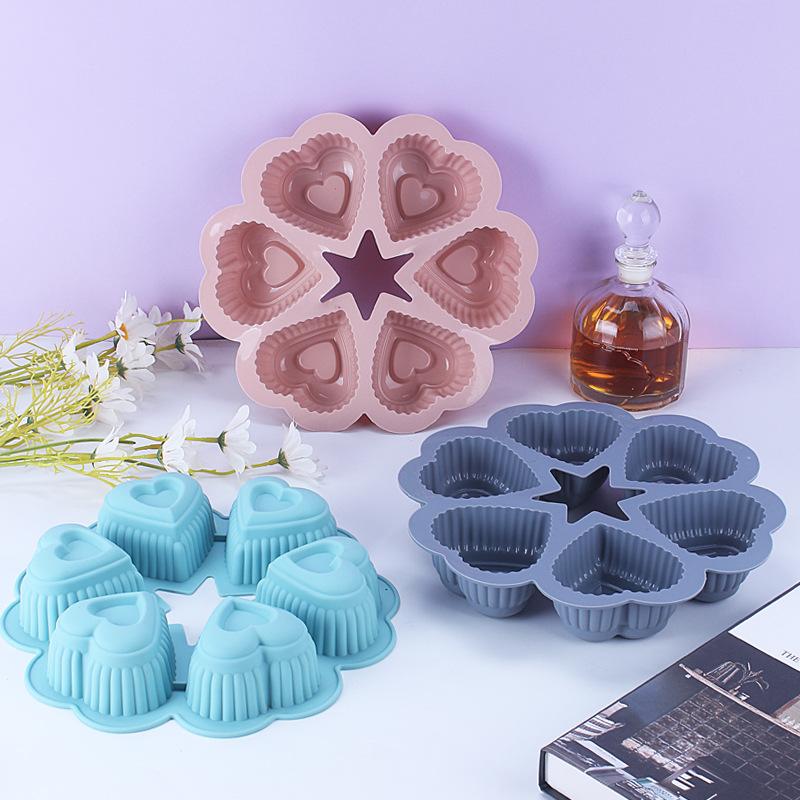ノンスティックシリコンハート型ケーキ型 チョコレートやスポン - Kitchen Essentials Baking Tray のレビューと価格