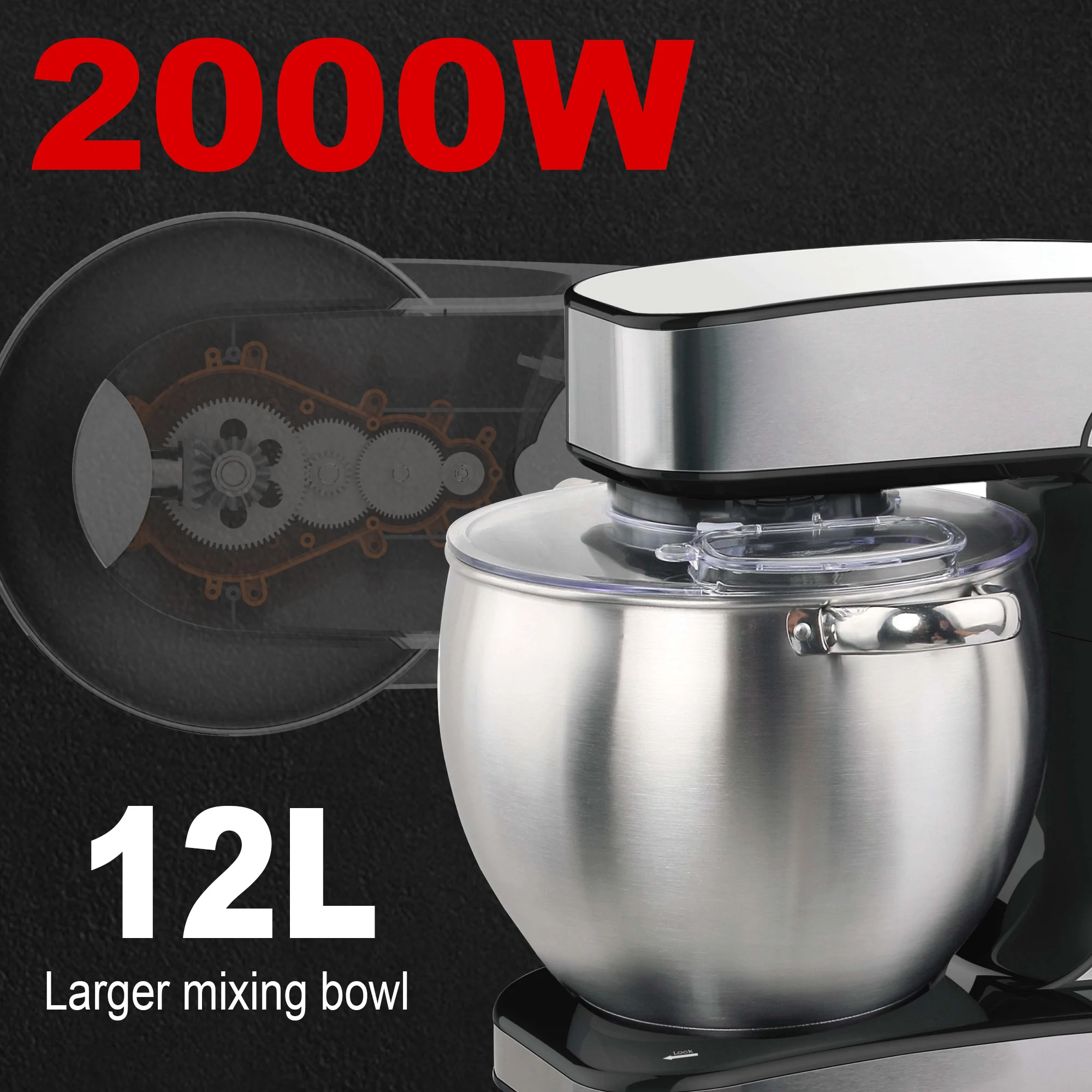 生地フック、泡立て器、ブレンダー付き、ベーキング、ケーキ、調 - Kitchen Baking Blender のレビューと価格