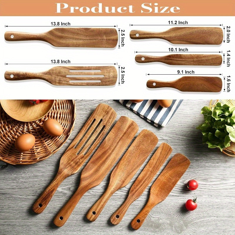 1 ピース/1 セットプレミアムチーク材スロット付きスパトル - Offset Spatula Set のレビューと価格