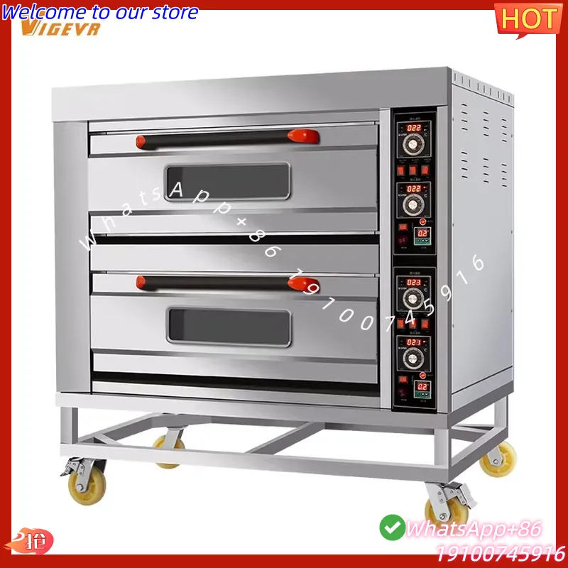 2026年式業務用電気ダブルピザデッキオーブン 電気ミニパン - Commercial Kitchen Baking Oven のレビューと価格