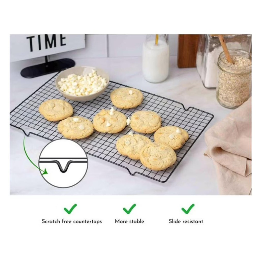 10インチ×16インチ ブラック 長方形冷却ラックセット 2 - Kitchen Baking Blender のレビューと価格